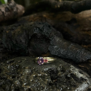 Penelope-Pink & Orange Sapphire Ring.